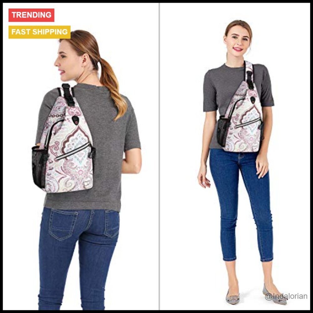 Sling Backpack Daypack Adjustable Shoulder Bag Hi… - image 5